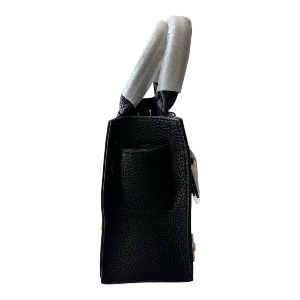 Brandon Blackwood Black and White Daisy Satchel - Picture 6 of 9